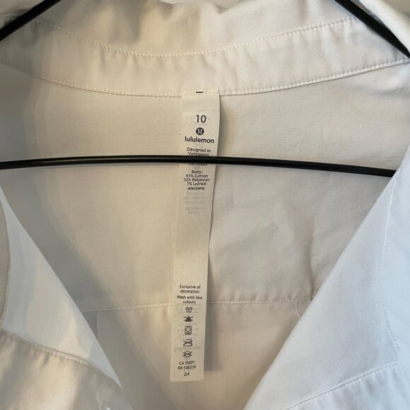 Lululemon Full Day Ahead Shirt - White (size 10) - Picture 2 of 6